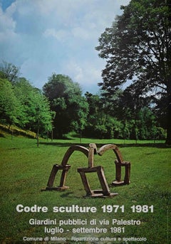 Codre Sculpture in Milan - Vintage Poster - 1981