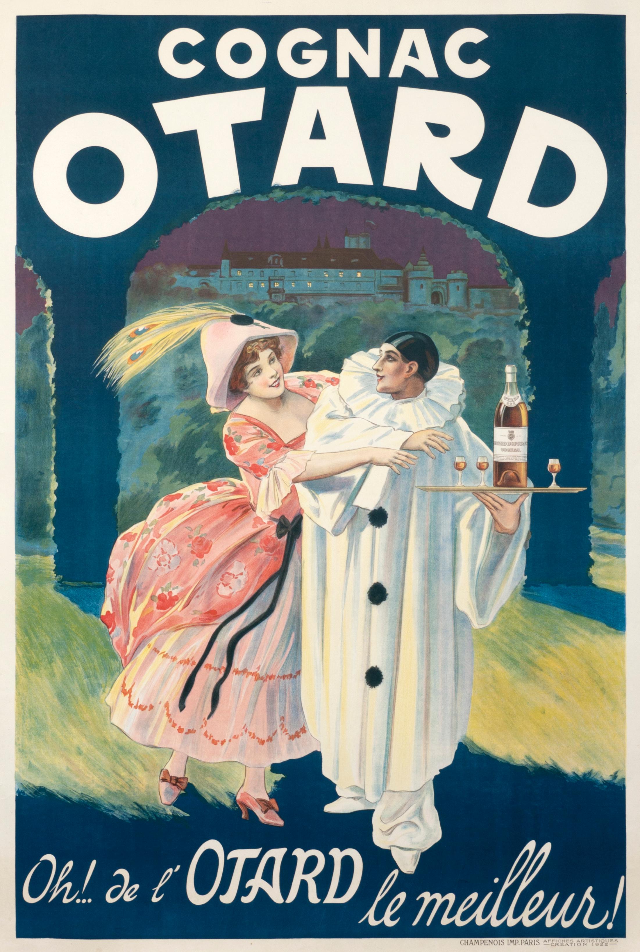 Affiche vintage d'origine Otard couleur cognac - Print de Unknown