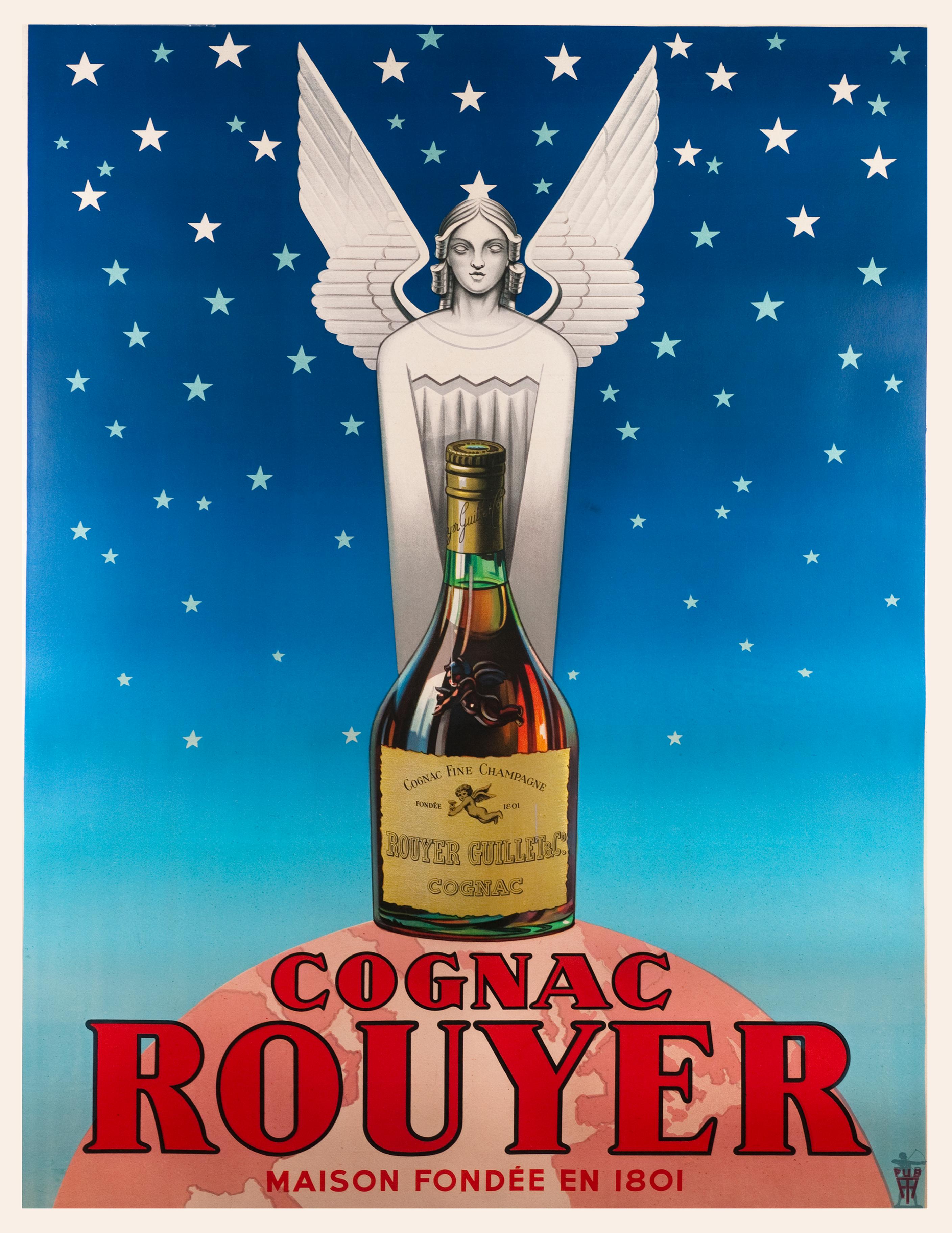 "Cognac Rouyer" Original Vintage Poster - Print by Unknown