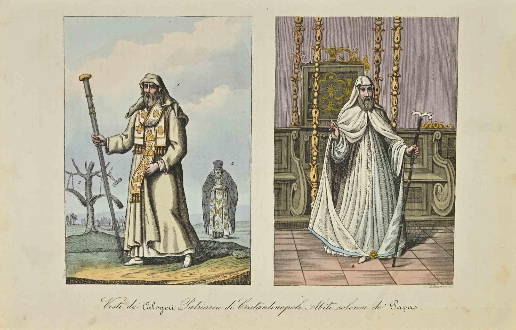 Cologeri's Robes - Lithograph - 1862