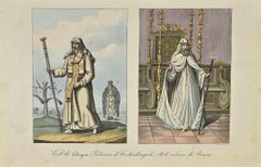 Antique Cologeri's Robes - Lithograph - 1862