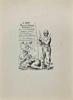 Koloniale französische Armee - Lithographie - 1910er Jahre