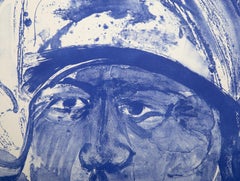 Hombre colonial, litografía moderna de George Lockwood