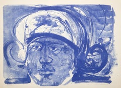 Uomo coloniale, litografia moderna di George Coloni