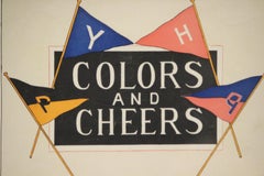 "Colors And Cheers w/ Harvard/ Yale/ Princeton Pennants" 1898