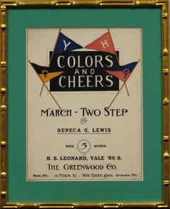 "Colors And Cheers w/ Harvard/ Yale/ Princeton Pennants" 1898 