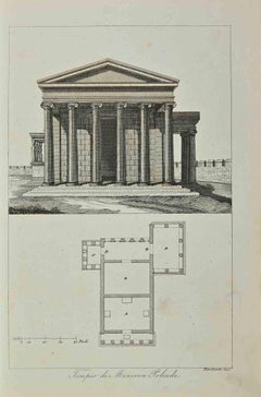 Columns of the Temple of Minerva Poliade - Lithograph - 1862