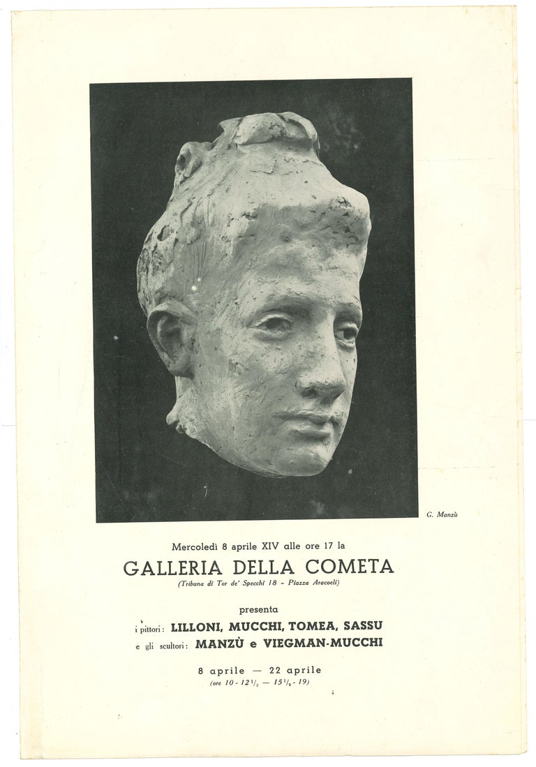 Unknown Figurative Print - Cometa Gallery Vintage Exhibition Catalogue - Offset Print - 1936