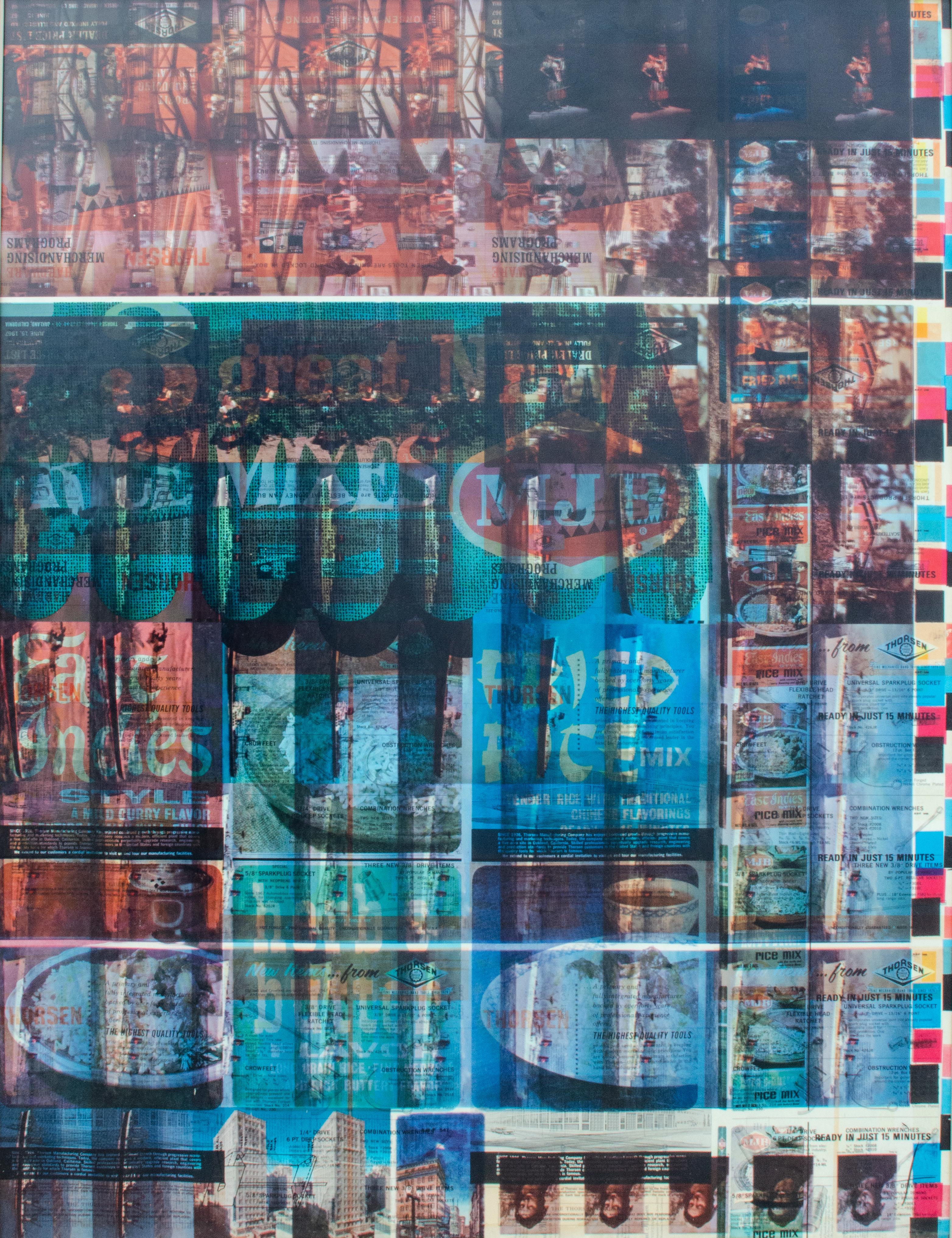Composite Print with Commercial Ad Graphics by Mystery Artist For Sale 1