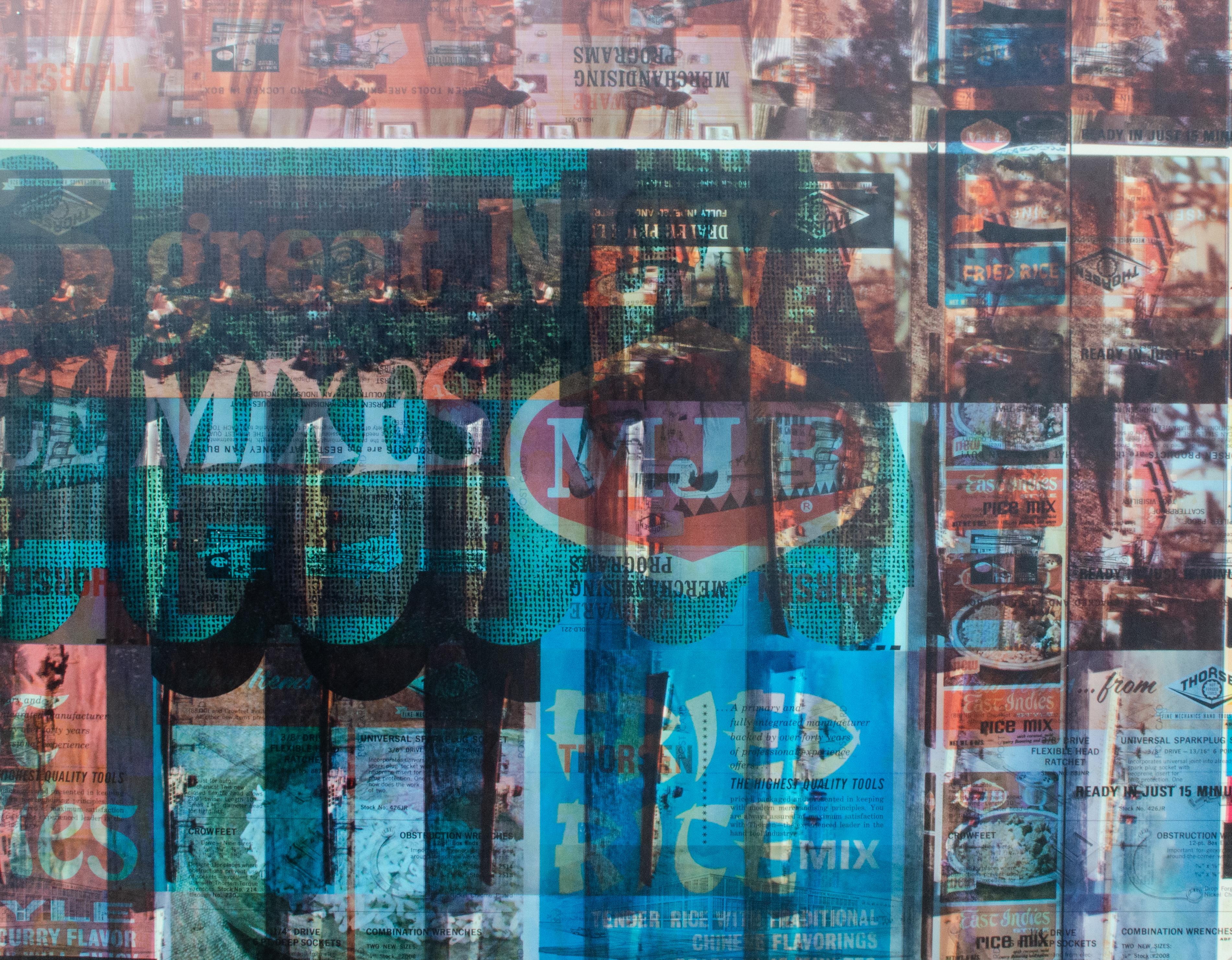 Composite Print with Commercial Ad Graphics by Mystery Artist For Sale 2