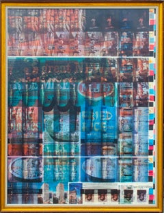 Composite Print with Commercial Ad Graphics by Mystery Artist