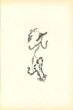 Composition Of Diodora - Original Lithograph by Bruno Capacci - 1950