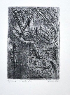 Composizione - Acquaforte originale su carta - 1942