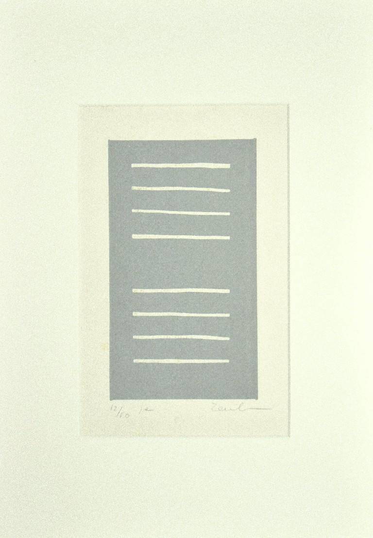 Composition - Original Etching on Paper - 1970