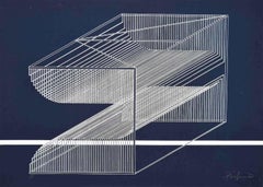 Composition - Original Lithograph - Late 20th Century