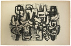 Composition - Original Lithograph on Paper - Mid 20th Century