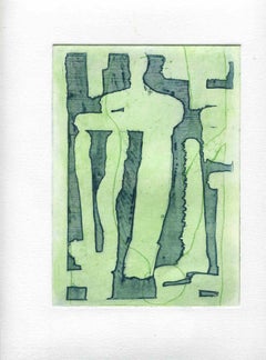 Composition - Original Lithograph on Paper - Mid-20th Century