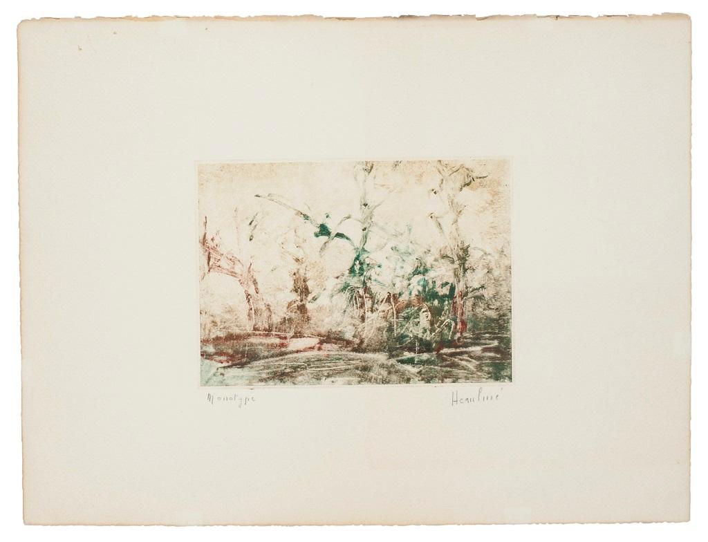 Composition - Original Monotype - 20th Century - Print by Unknown