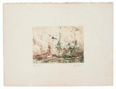 Komposition - Original-Monotypie - 20. Jahrhundert