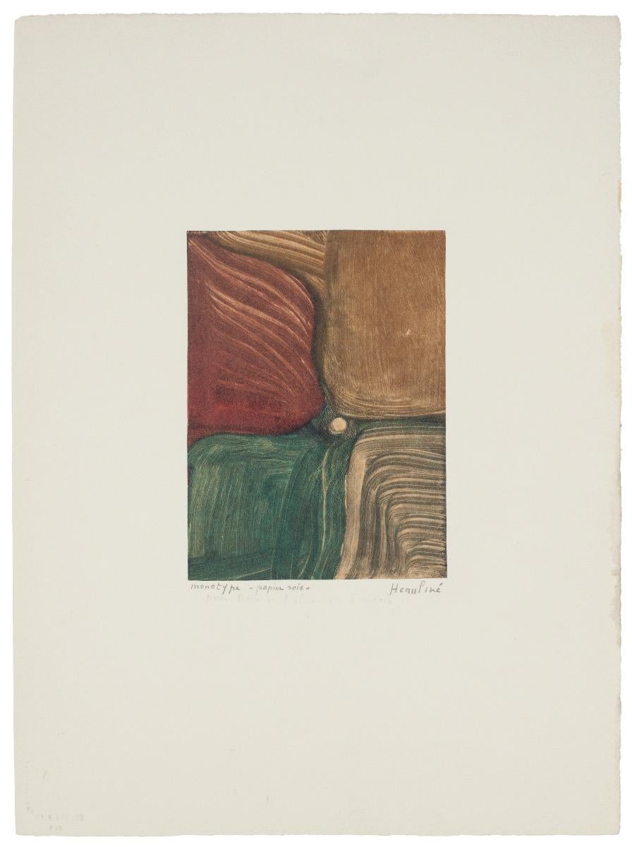Composition - Monotype - Mid 20th Century - Print by Unknown