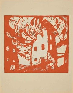 Komposition – Original-Holzschnitt von Giorgio Wenter Marini – 1925