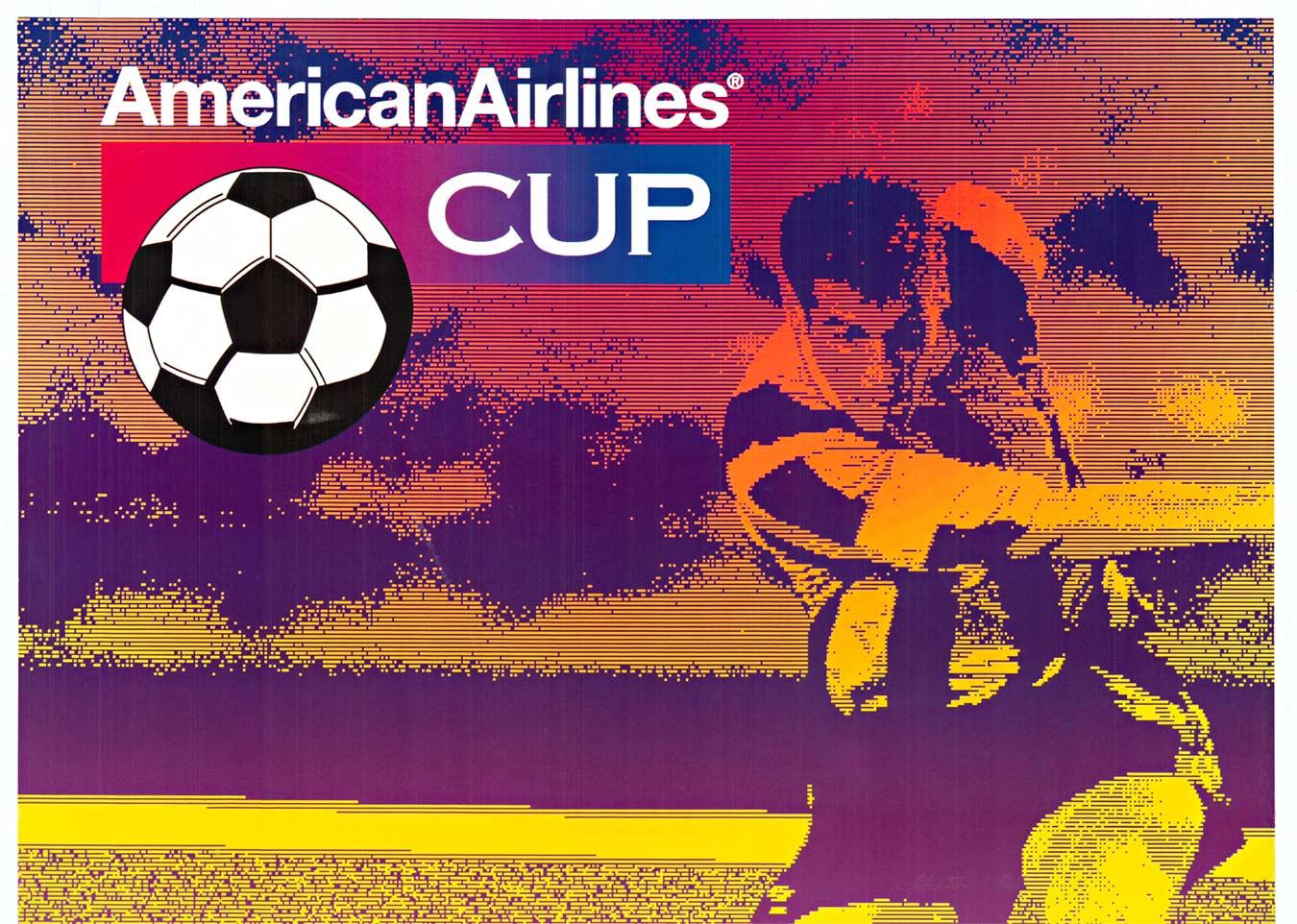 CONCACAF Cup, American Airlines vintage travel poster  Soccer - Print by Unknown