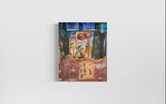 Contemporary Digital Print Titled " Med School Doodle", Matted and Framed