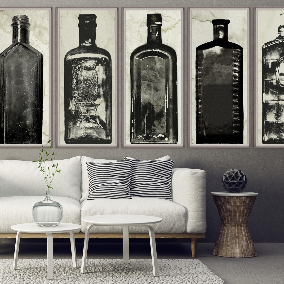 Copper River Bottles, No. 1, framed - Print by Unknown