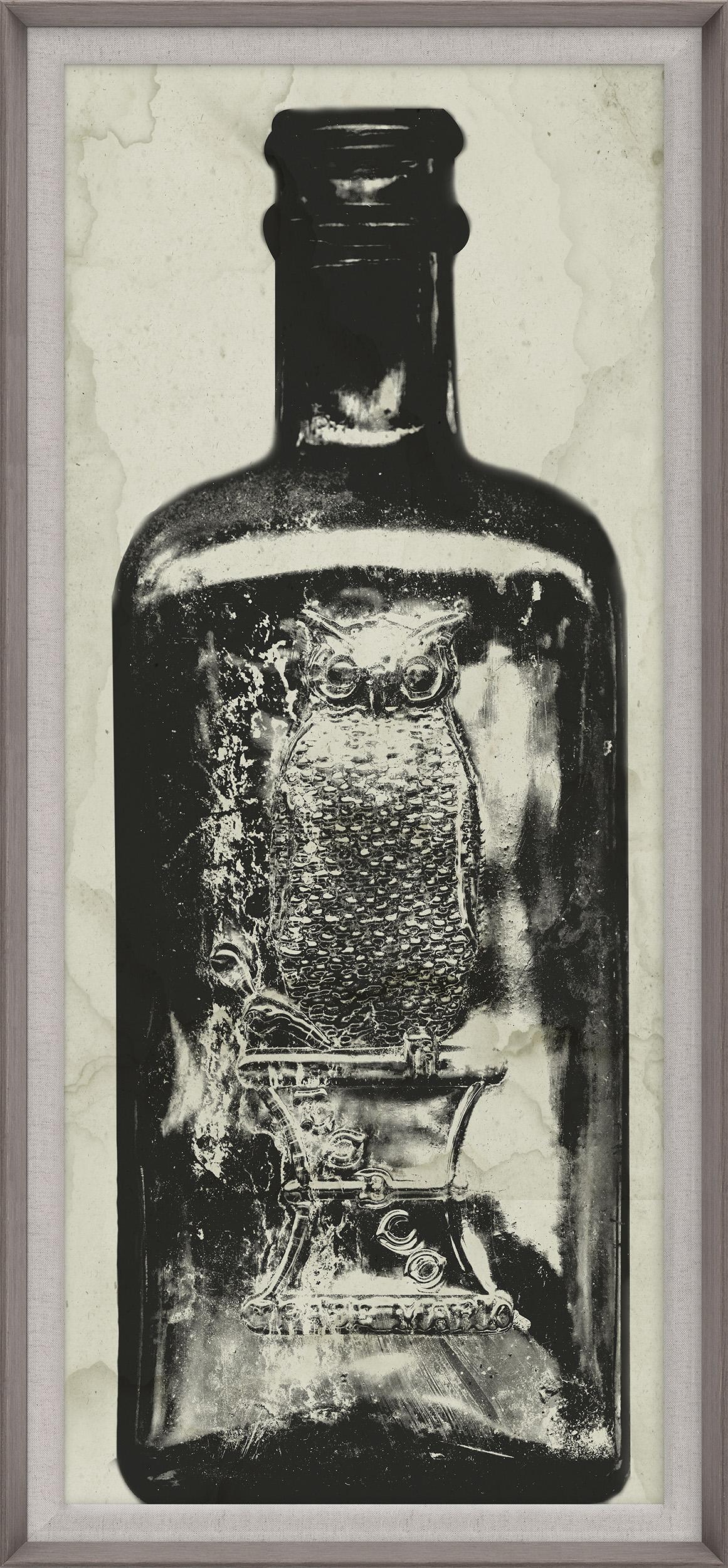 Unknown Still-Life Print - Copper River Bottles, No. 1, framed