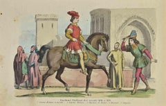 Kostüme des 13. und 14. Jahrhunderts – Lithographie – 1862