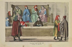 Costumes of the 14th centuries - Lithograph - 1862