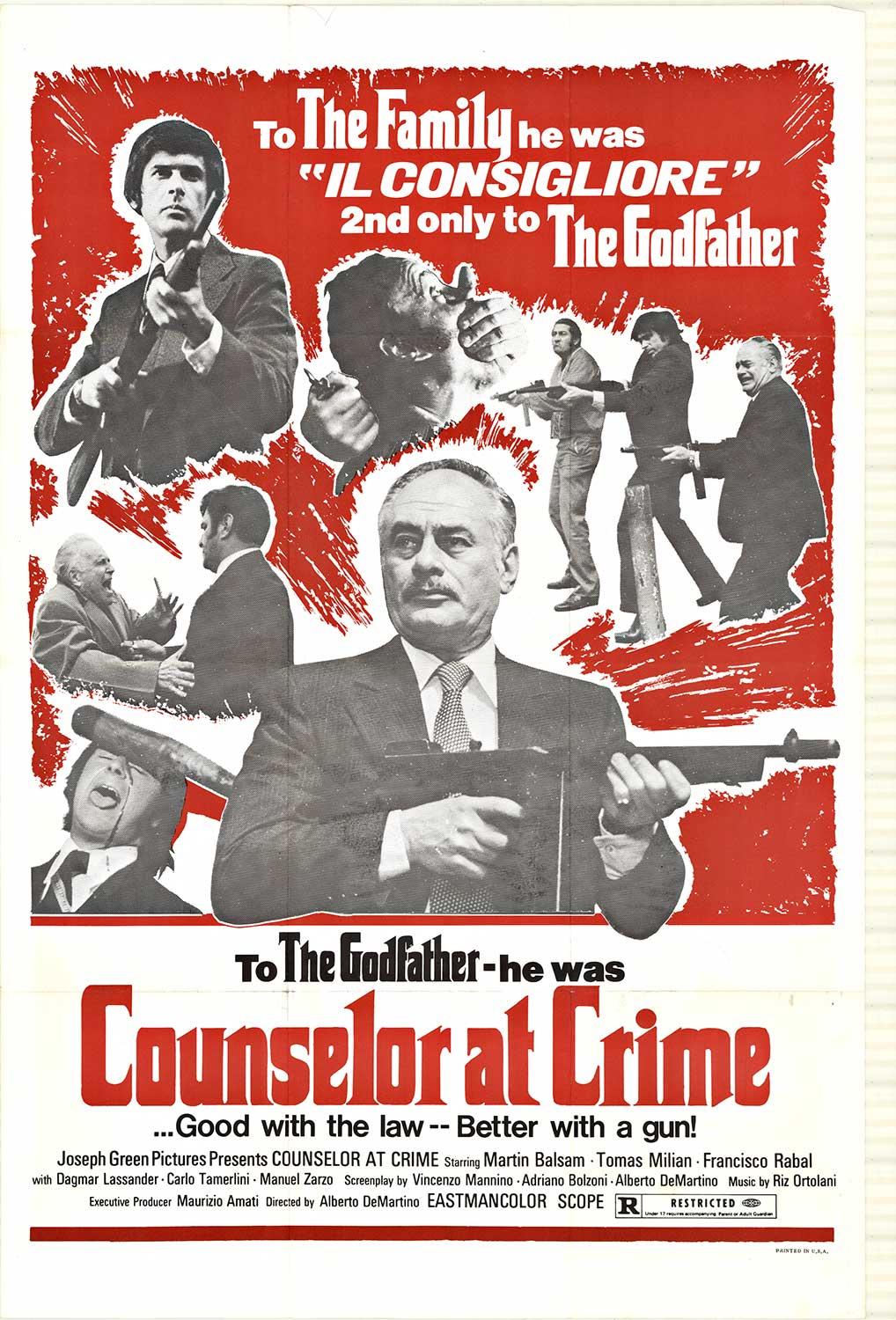 Unknown Portrait Print - 'Counselor at Crime' original 1973 movie poster