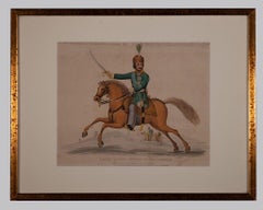 Le comte Platoff, Hetman of Cossacks - Lithographie originale - 1819