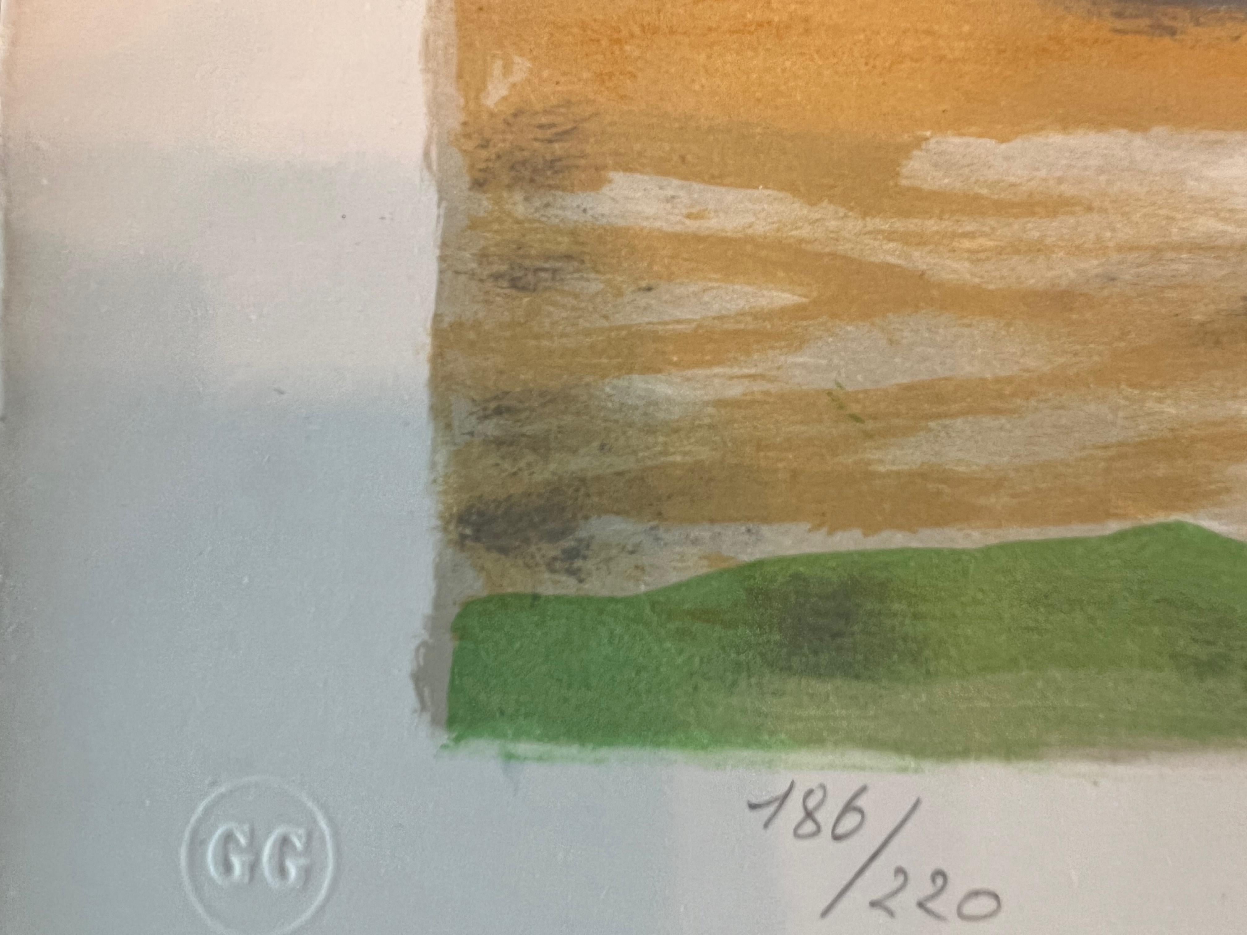 paisaje rural - Print De la posguerra de Unknown