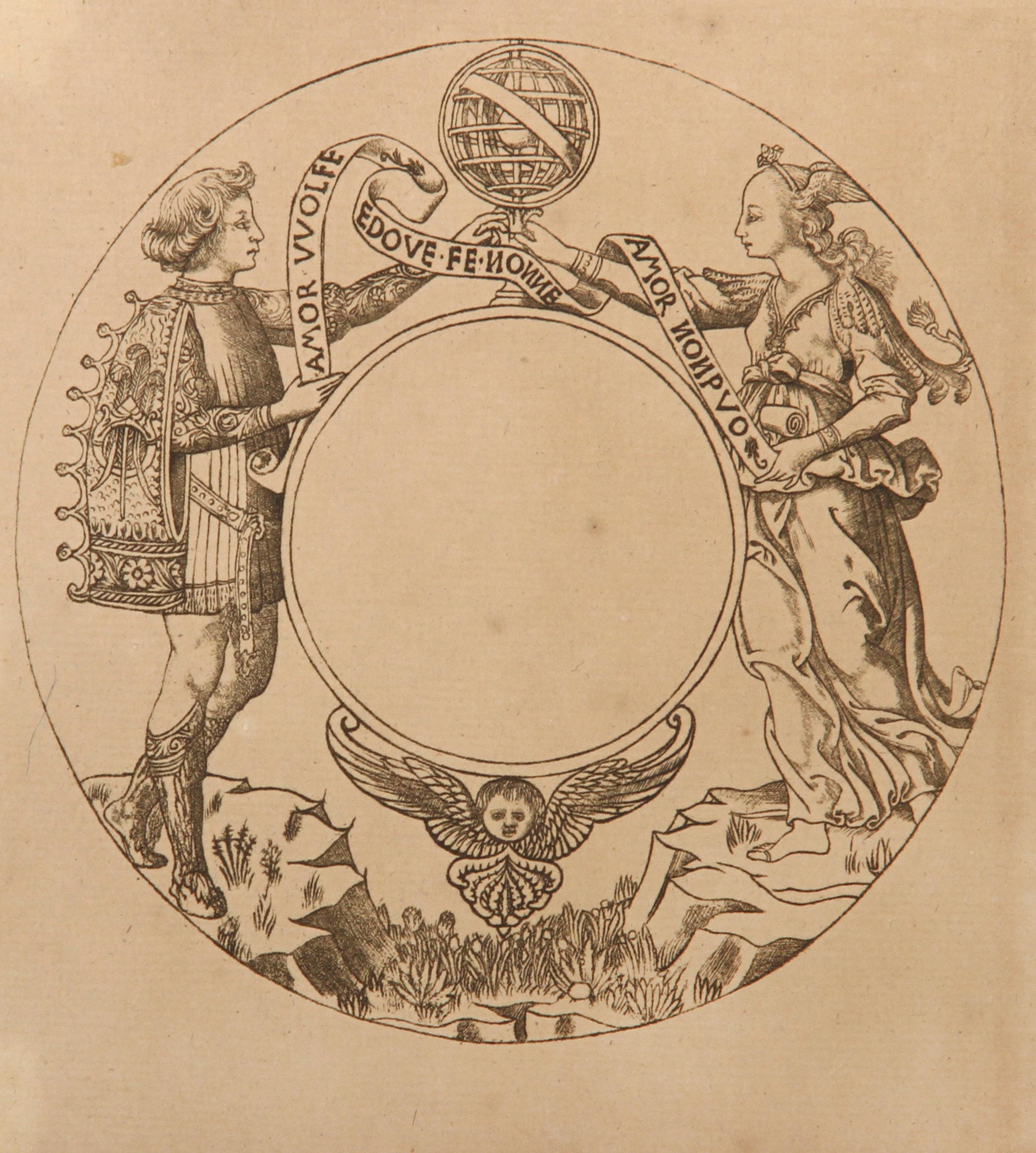 Couvercle ou Fond de Boite, Old Masters Heliogravure by Baccio Baldini