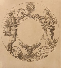 Antique Couvercle ou Fond de Boite, Heliogravure by Baccio Baldini