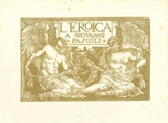 Copertina de "L'Eroica" - Xilografia originale di - Inizio XX secolo