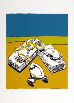 Crab & Shells, Modern Screenprint by Biagio Civale