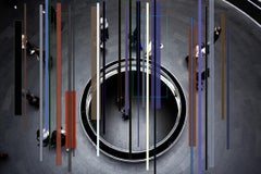 Crowd Pleaser Series: Fulton Escalator, Print by Lisa Stefanelli, 2019