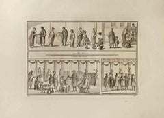Daily Life In The Roman Empire - Etching - 18th Century