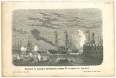 Dmpfer in den Hafen von New York (Damper in New York Harbor) - Milieu du XIXe siècle