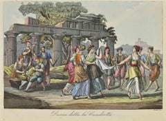 Antique Dance called the Candiotta - Lithograph - 1862