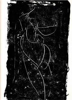 Dancing Figure in Darkness - Original Lithograph - 1960s