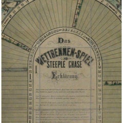 Game de planches « Das Wettrennen-Spiel Steeple-Chase »