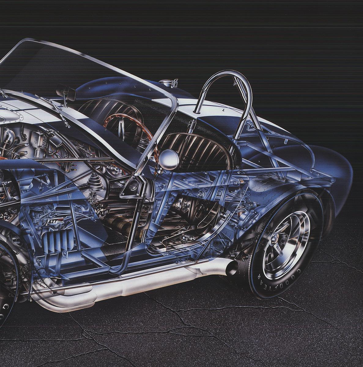 David Kimble '1965 Shelby 427 Cobra Cutaway' 1999- Offset Lithograph For Sale 2
