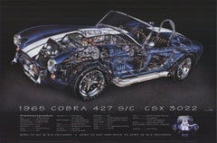 David David '1965 Shelby 427 Cobra Cutaway' 1999- Litografia offset