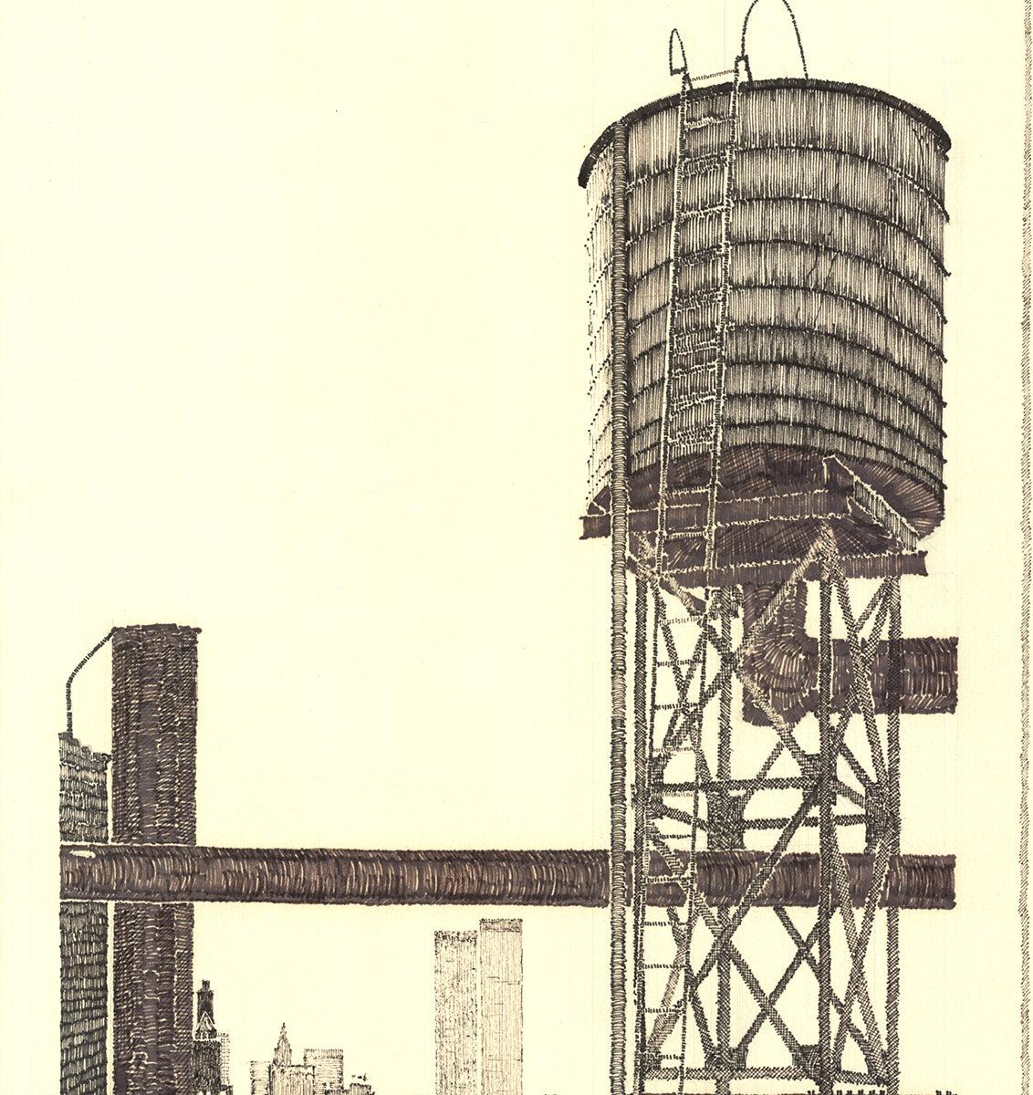 David Lingwood 'View from the Terrace' 1977- Etching- Signed For Sale 1