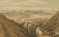 David Roberts RA (1796-1864) - Lithograph, Descent Upon The Valley of Jordan