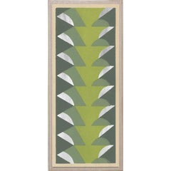 Deco Palms no. 1, silver leaf, unframed