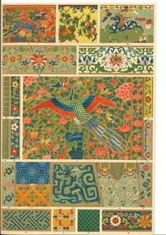 Decorative Motifs Chinese Renaissance - Original Lithograph - Early 20th Century